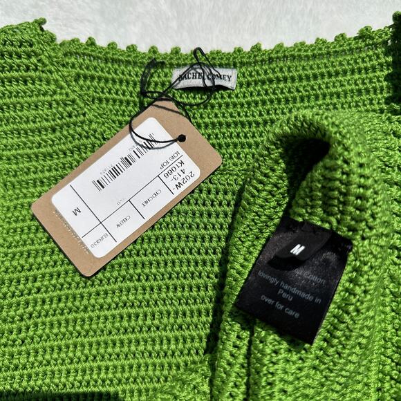 Rachel Comey Lois 100% Cotton Crochet Knit Sleeveless Top Celery Green Sz M $388 - Picture 15 of 16